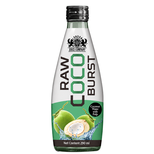 Raw Coco Burst Coconut Water Drink 290ml Glass Bottle