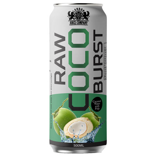 Raw Coco Burst Coconut Water with Pulp 500ml Can