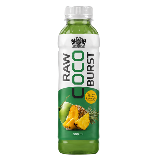 Raw Coco Burst Pineapple Coconut Water Drink 500ml PET Bottle